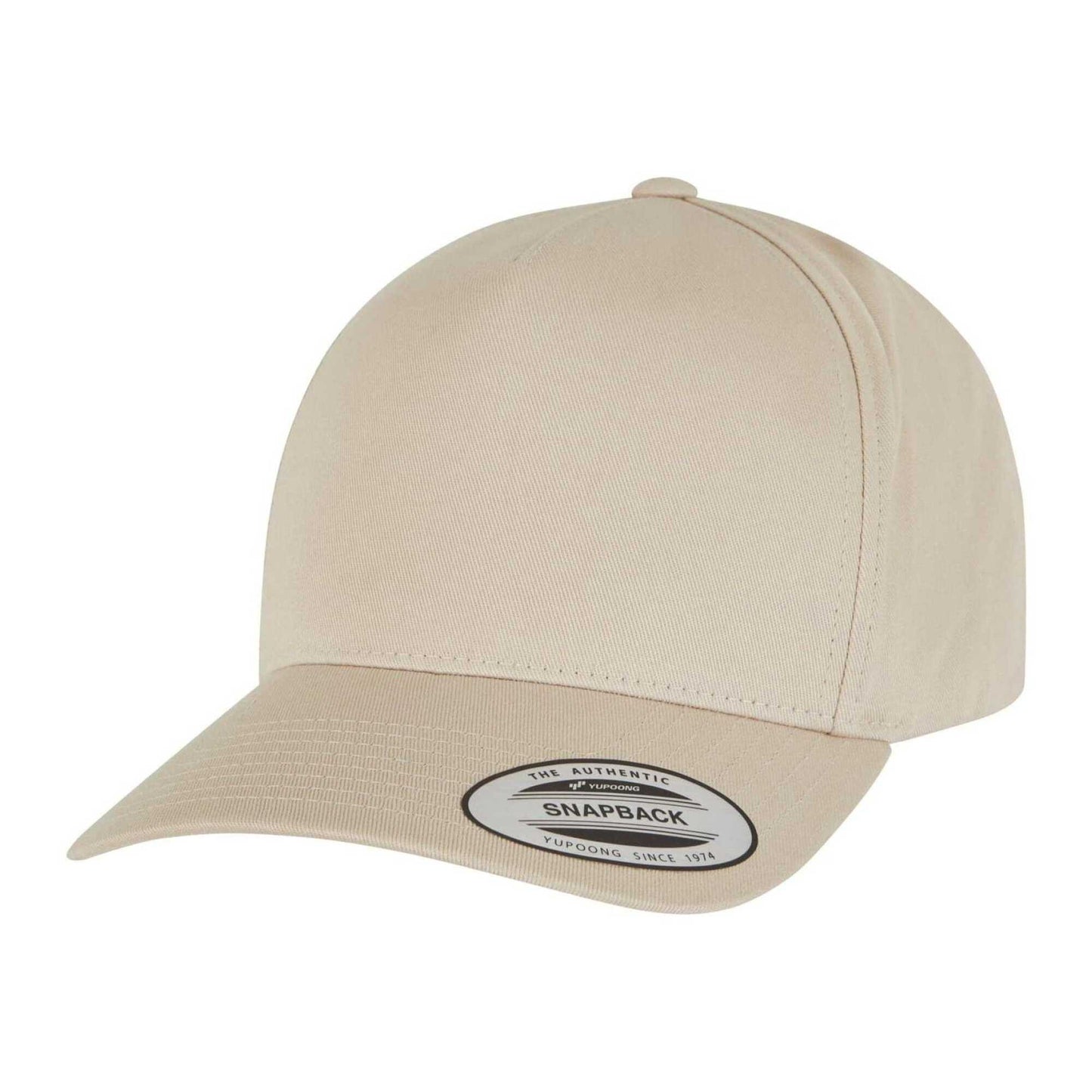 Beige - Front - Flexfit Classic 5 Panel Baseball Cap