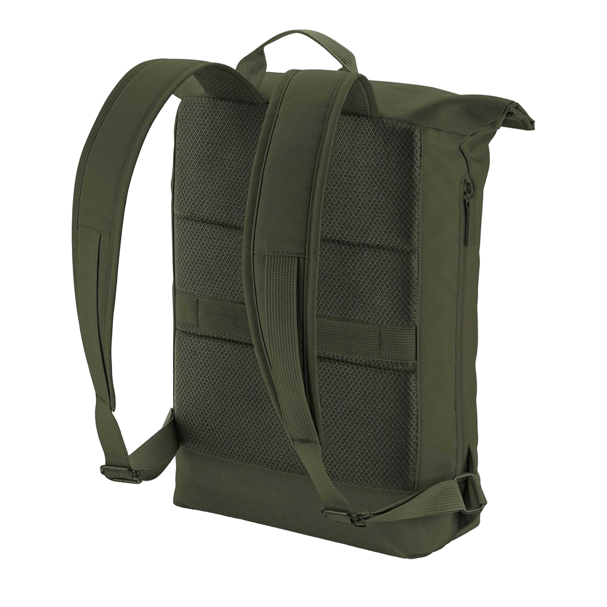 Pine Green - Back - Bagbase Simplicity Lite Roll Top Backpack