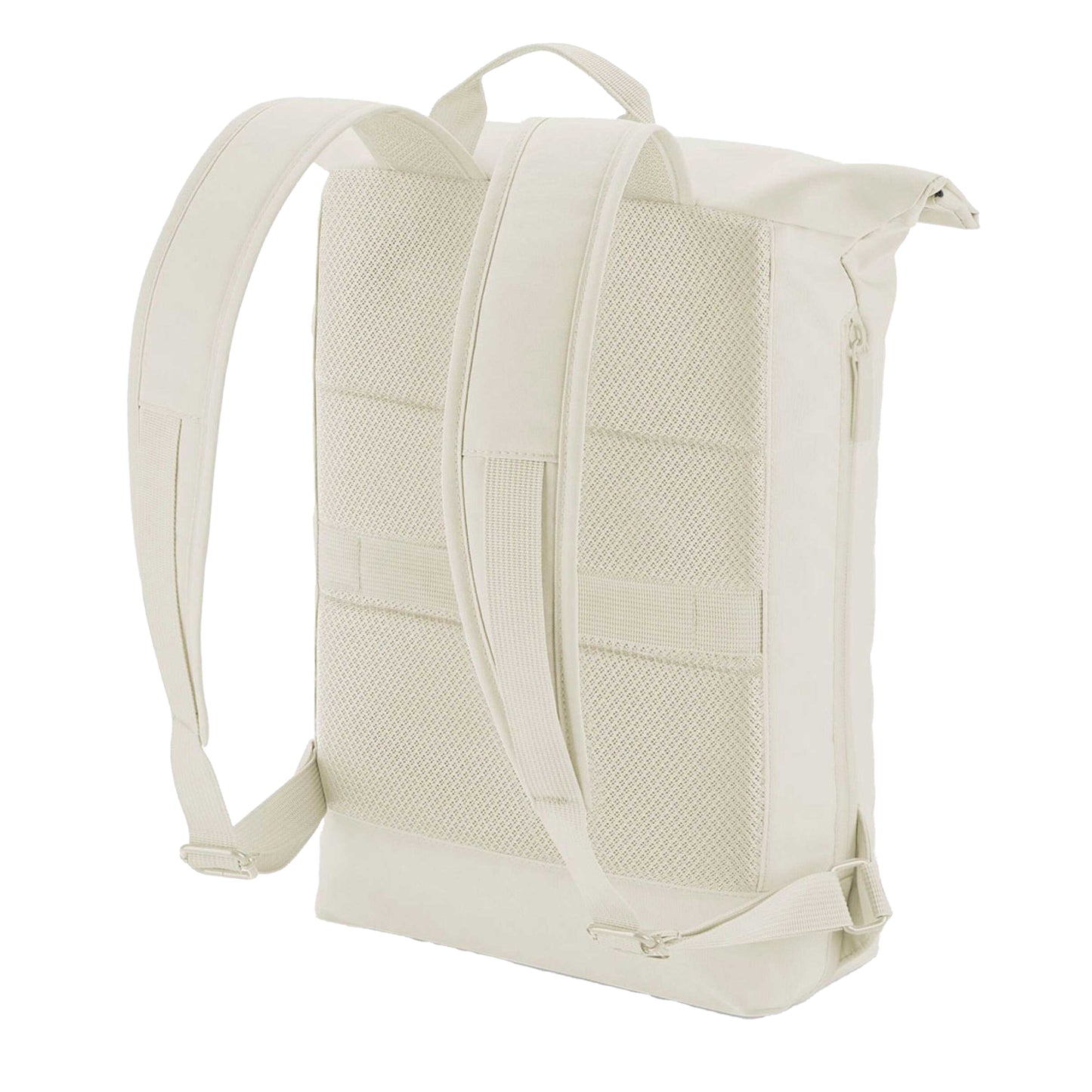 Beige - Back - Bagbase Simplicity Lite Roll Top Backpack