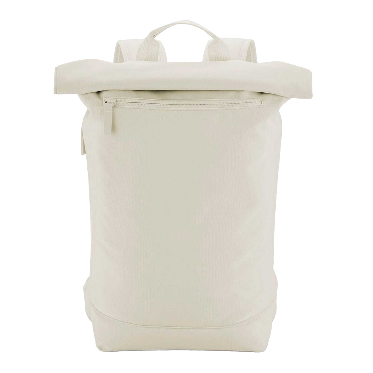 Beige - Side - Bagbase Simplicity Lite Roll Top Backpack
