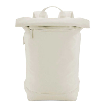 Beige - Side - Bagbase Simplicity Lite Roll Top Backpack