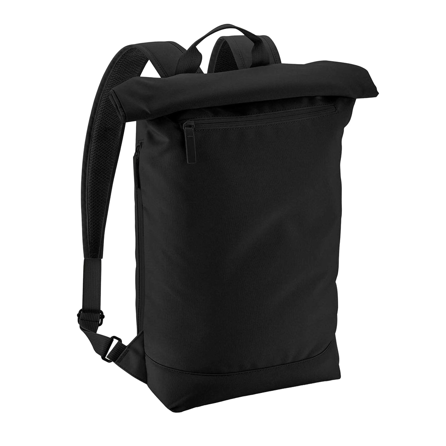Black - Front - Bagbase Simplicity Lite Roll Top Backpack