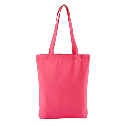 Raspberry Pink - Front - Westford Mill EarthAware Twill Organic Tote Bag