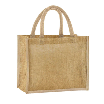Natural - Front - Westford Mill Starched Jute Midi Tote Bag