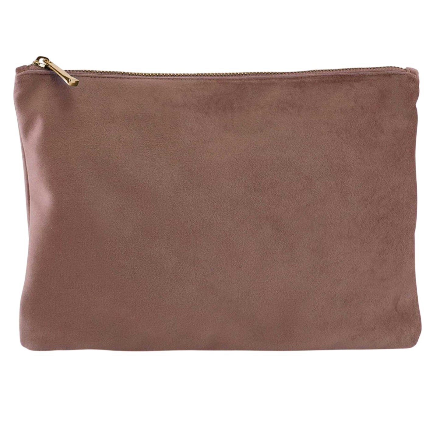 Rose Quartz - Front - Bagbase Plain Velvet Pouch