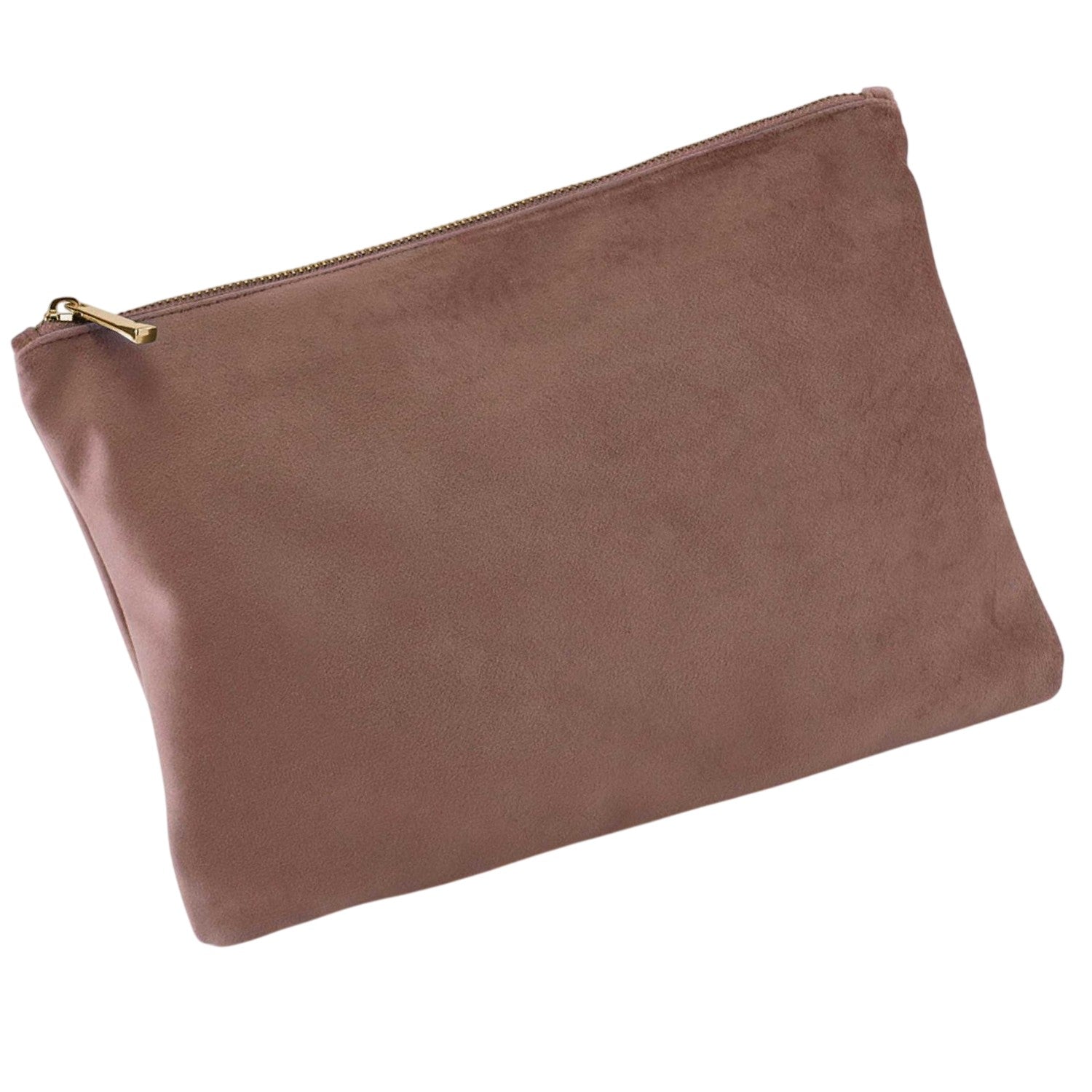 Rose Quartz - Back - Bagbase Plain Velvet Pouch
