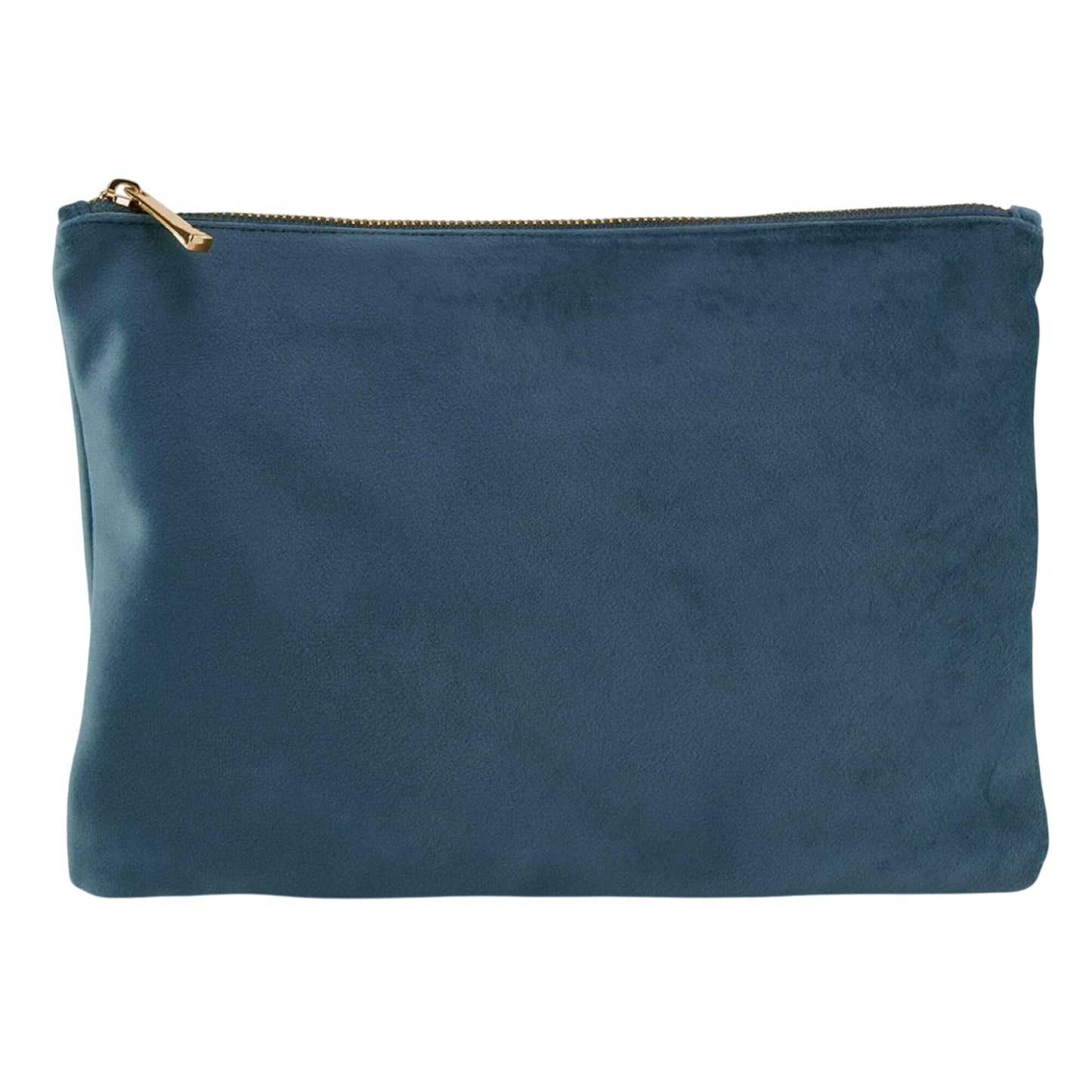 Blue Topaz - Front - Bagbase Plain Velvet Pouch