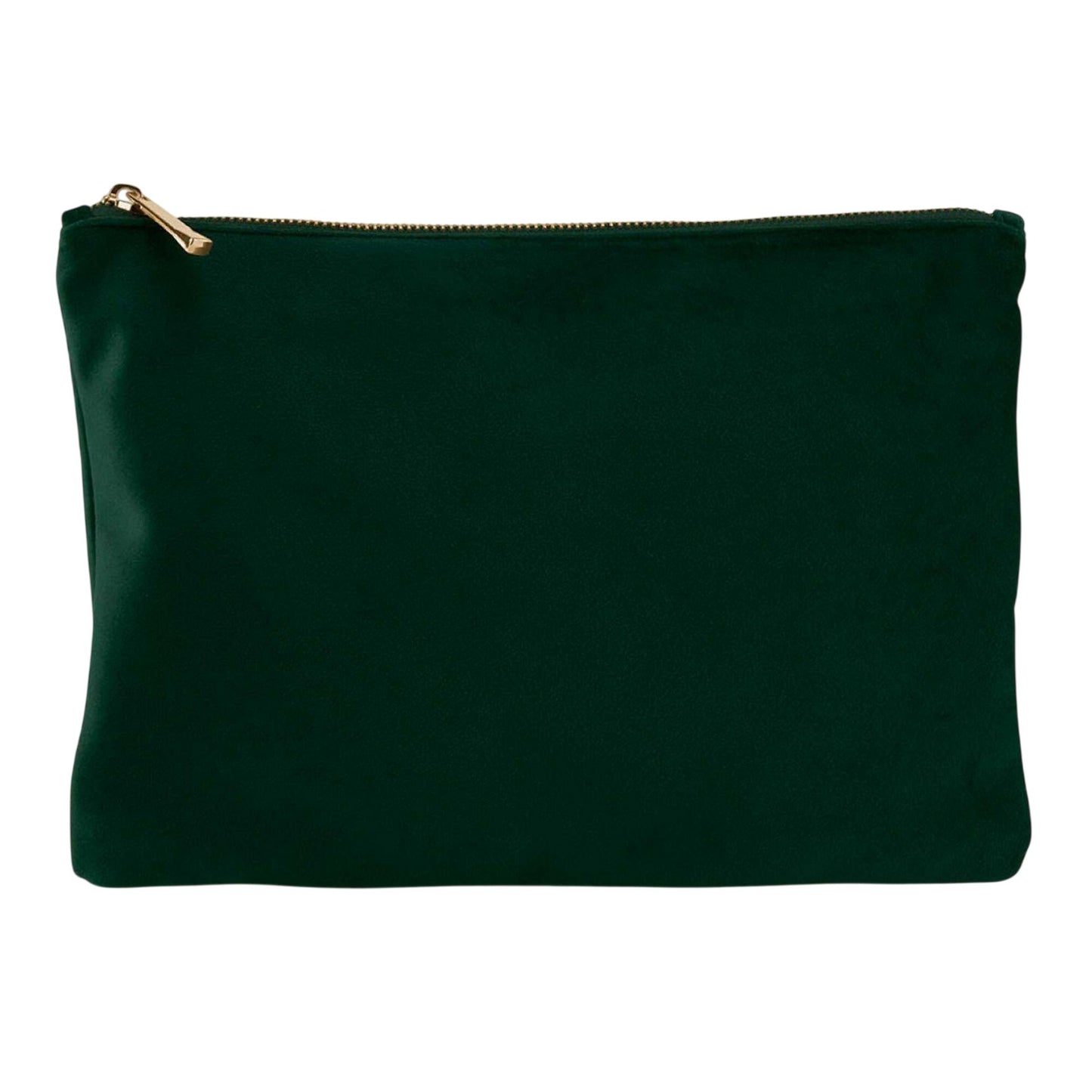 Dark Emerald - Front - Bagbase Plain Velvet Pouch