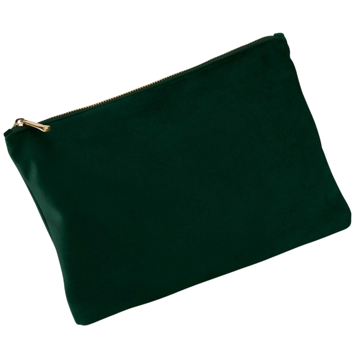 Dark Emerald - Back - Bagbase Plain Velvet Pouch