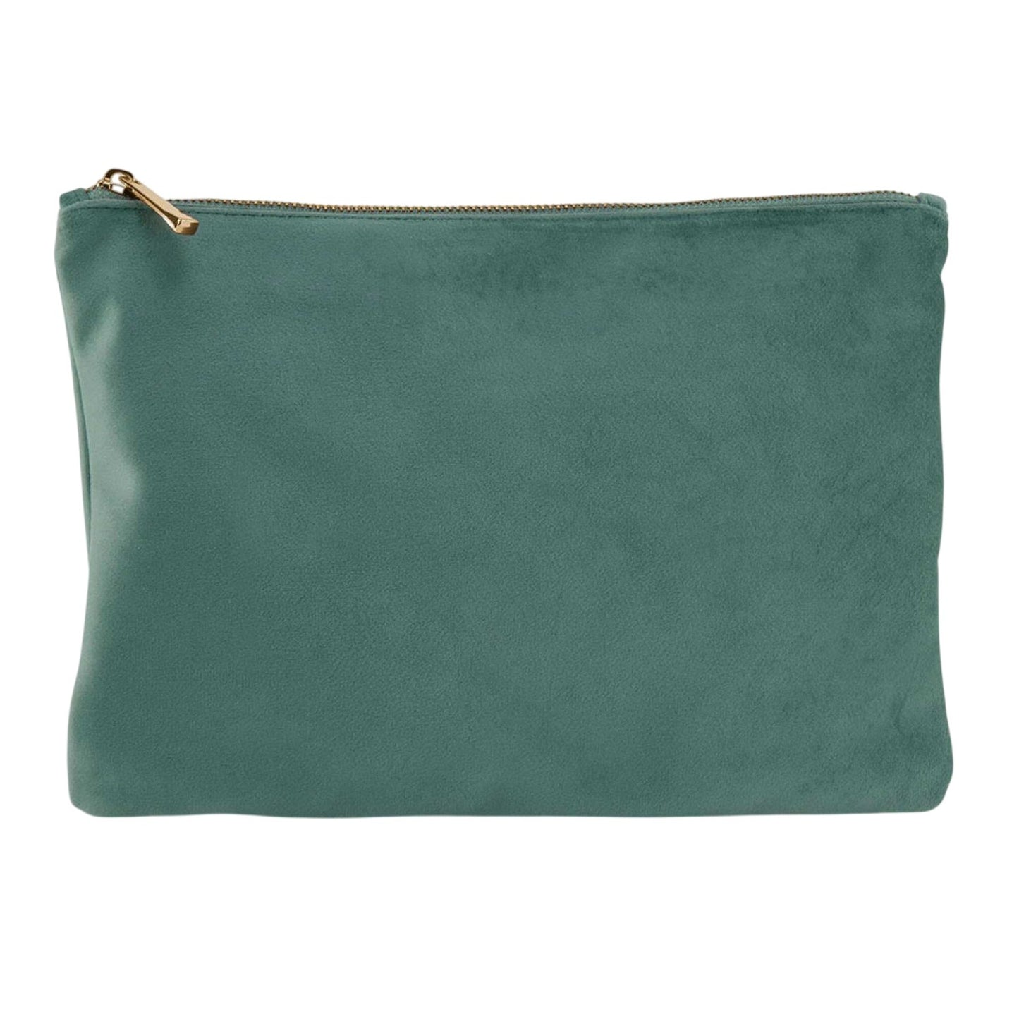 Jade - Front - Bagbase Plain Velvet Pouch
