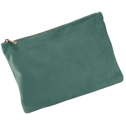 Jade - Back - Bagbase Plain Velvet Pouch
