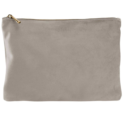 Moonstone - Front - Bagbase Plain Velvet Pouch