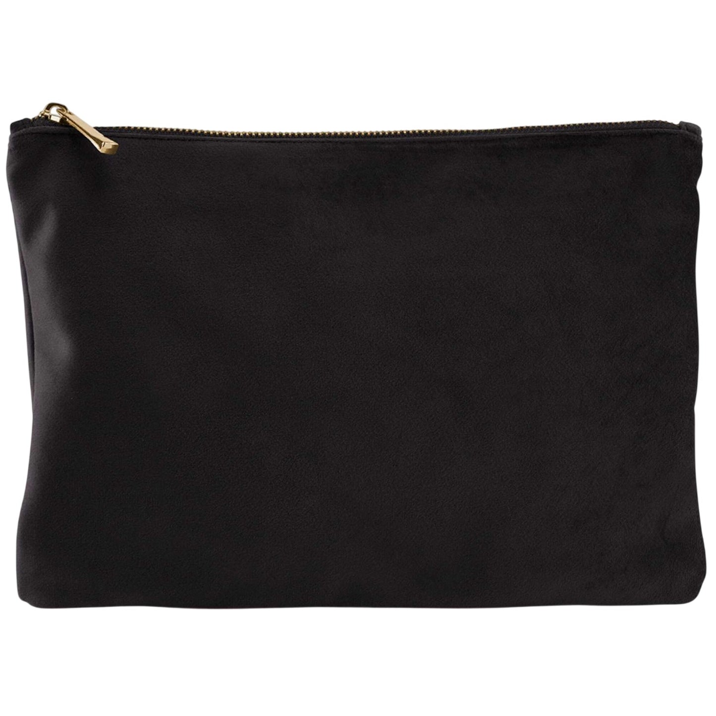 Black Onyx - Front - Bagbase Plain Velvet Pouch