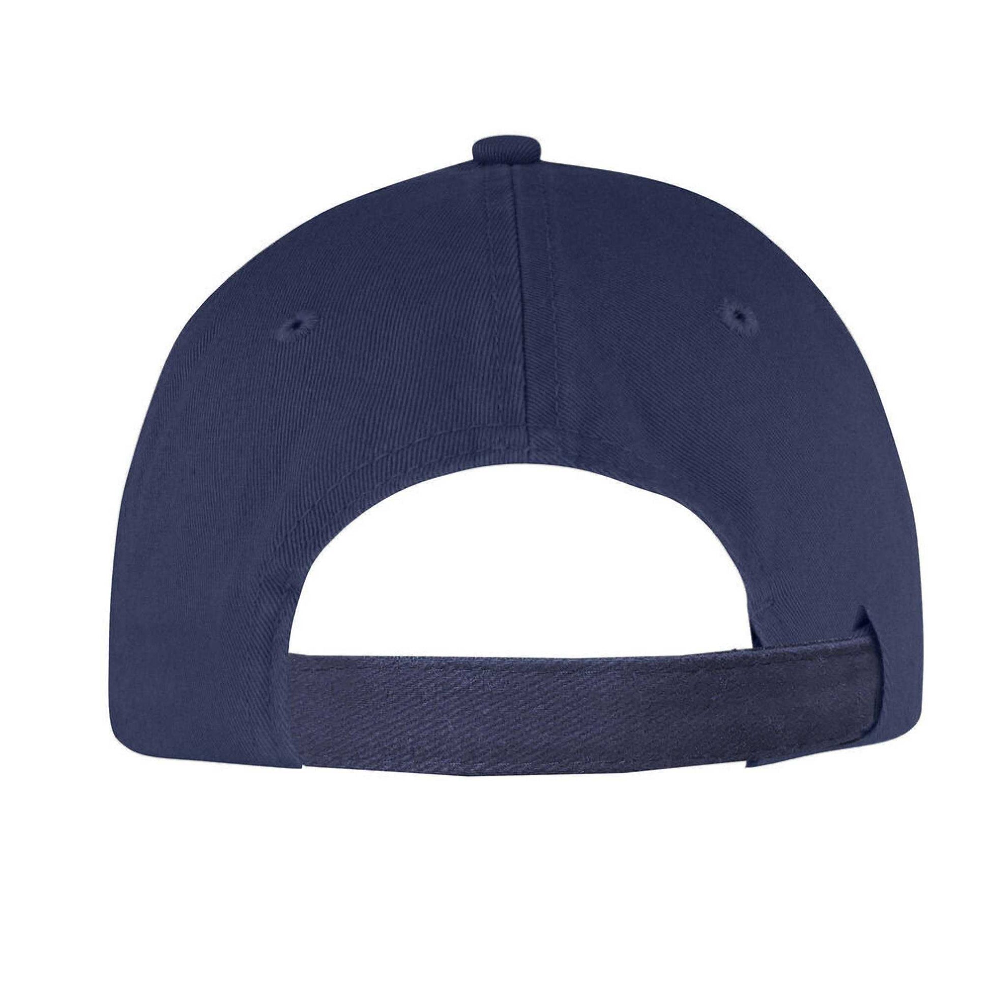 Navy - Back - James Harvest L.A Brushed Cotton Baseball Cap