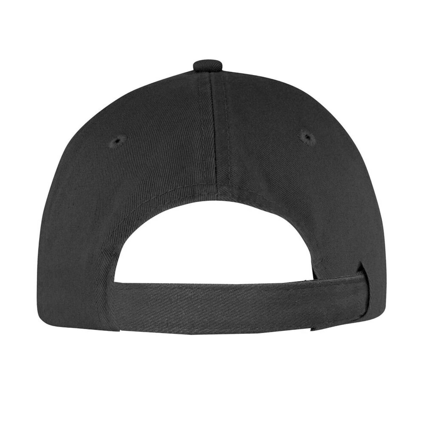 Black - Back - James Harvest L.A Brushed Cotton Baseball Cap