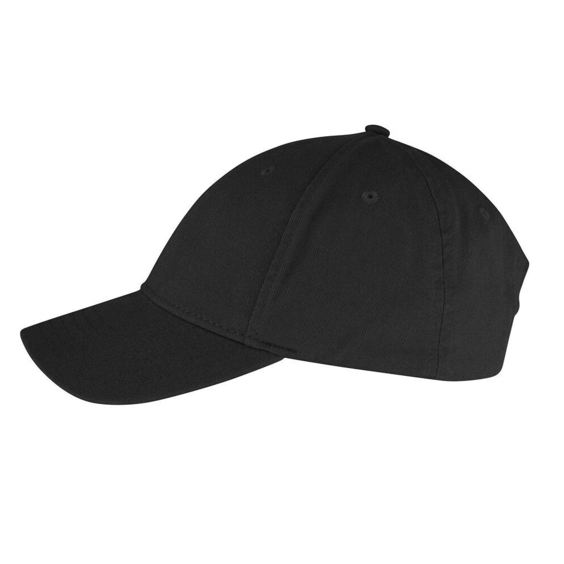 Black - Lifestyle - James Harvest L.A Brushed Cotton Baseball Cap