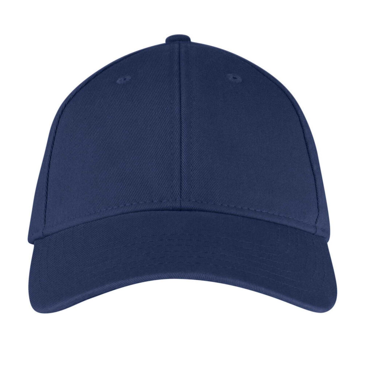 Navy - Front - James Harvest L.A Brushed Cotton Baseball Cap