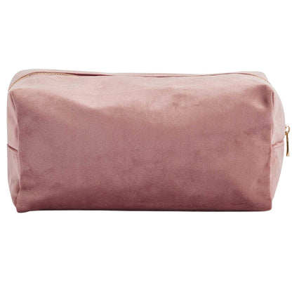 Rose Quartz - Back - Bagbase Velvet Toiletry Bag