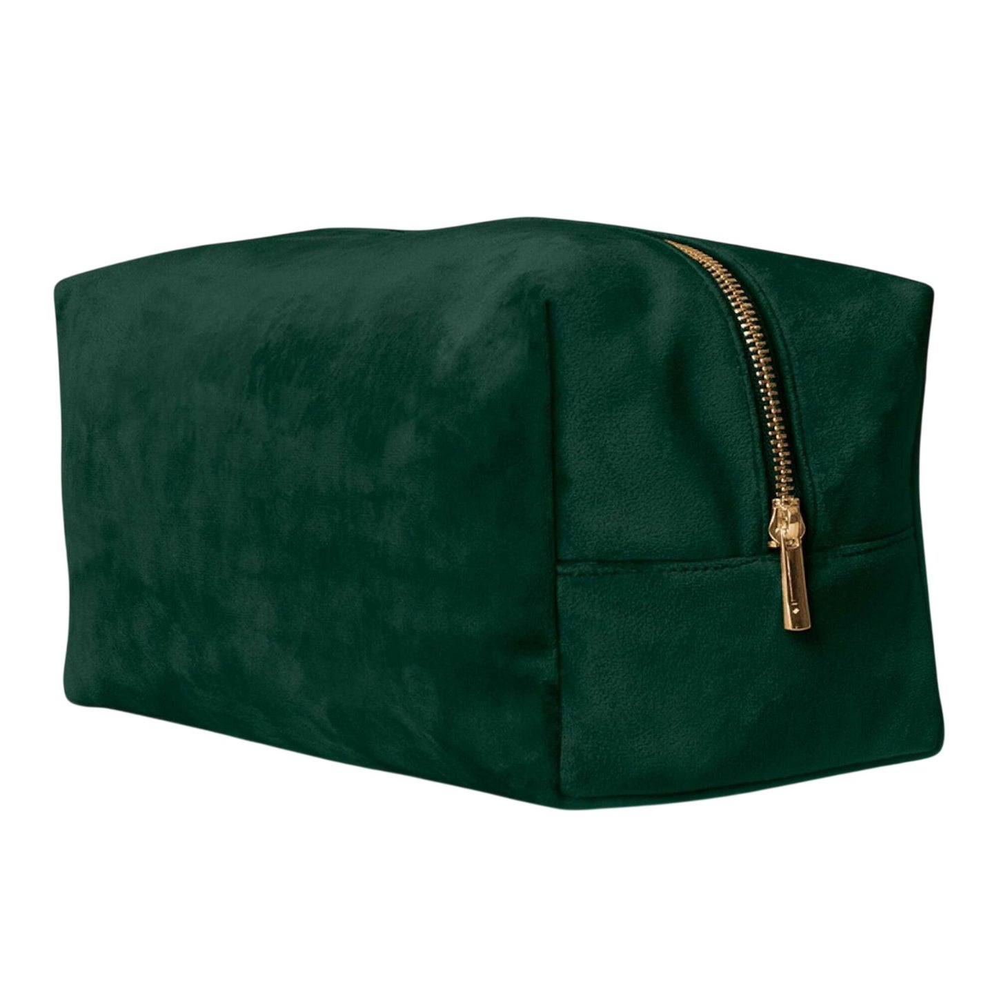 Dark Emerald - Front - Bagbase Velvet Toiletry Bag