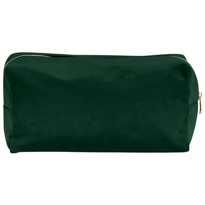Dark Emerald - Back - Bagbase Velvet Toiletry Bag