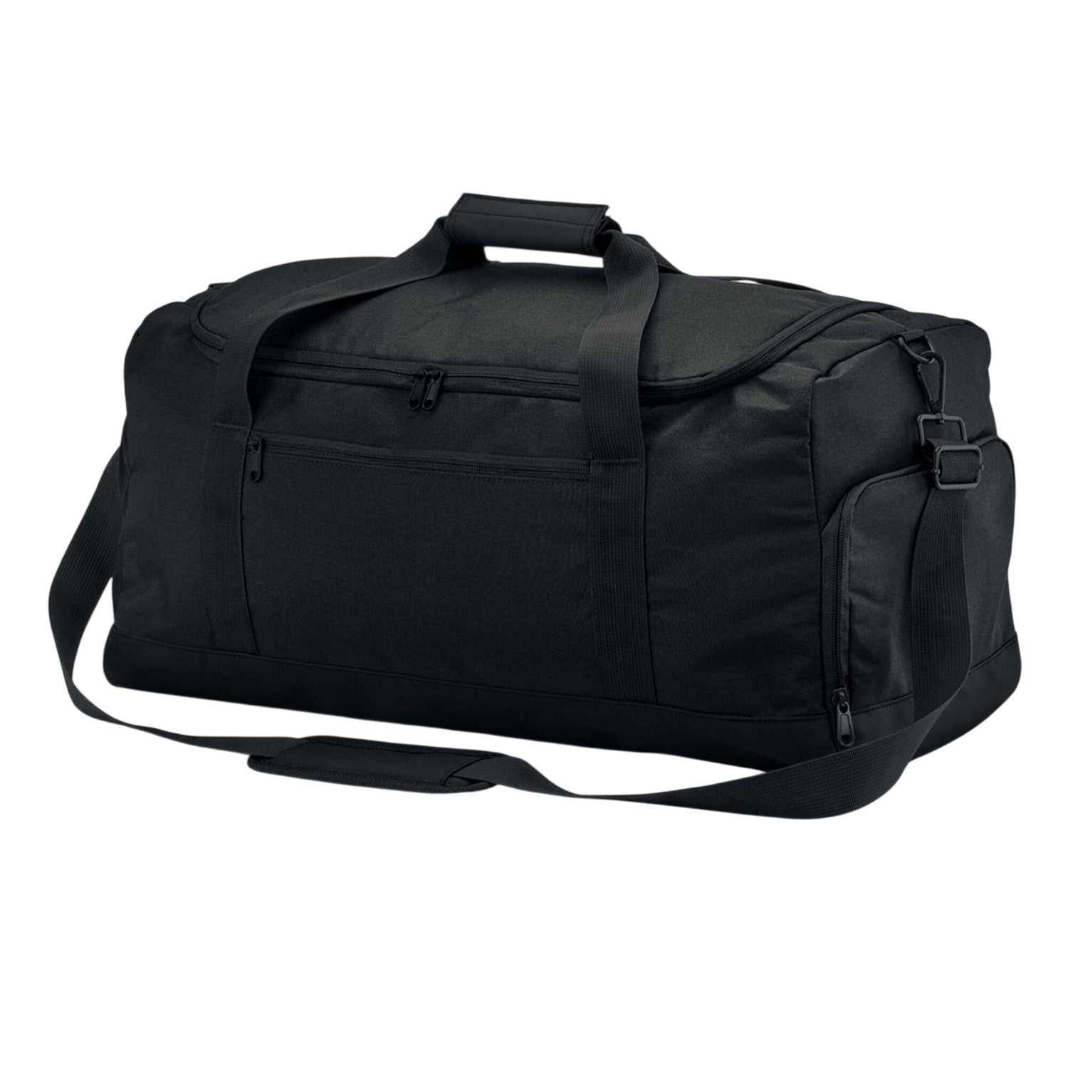 Black - Back - Bagbase Large Training Duffle Bag