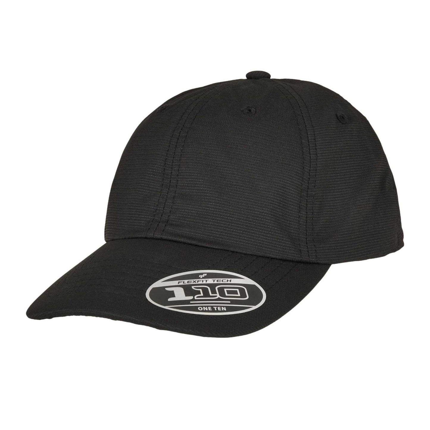 Black - Front - Flexfit 110 Cool & Dry Mini Pique Cap