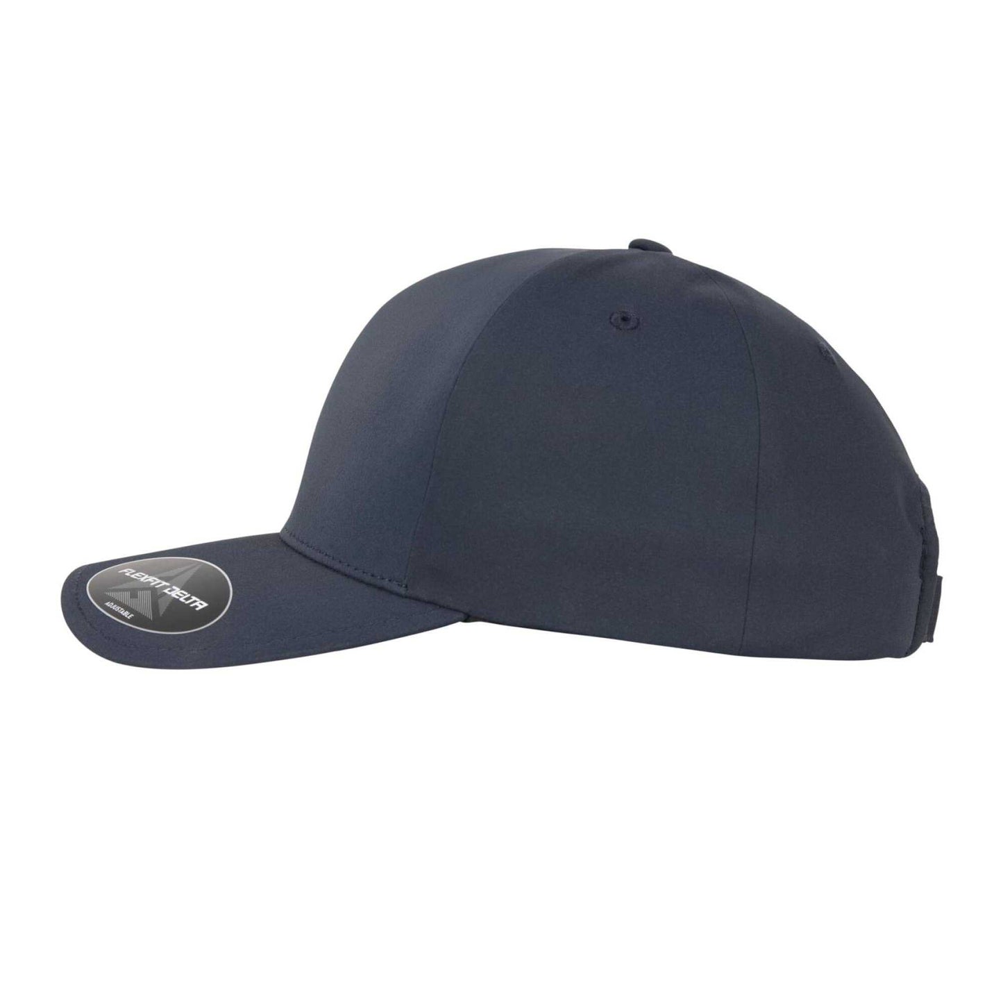 Navy - Side - Flexfit Delta Adjustable Cap