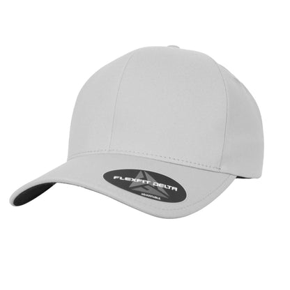 Silver - Front - Flexfit Delta Adjustable Cap