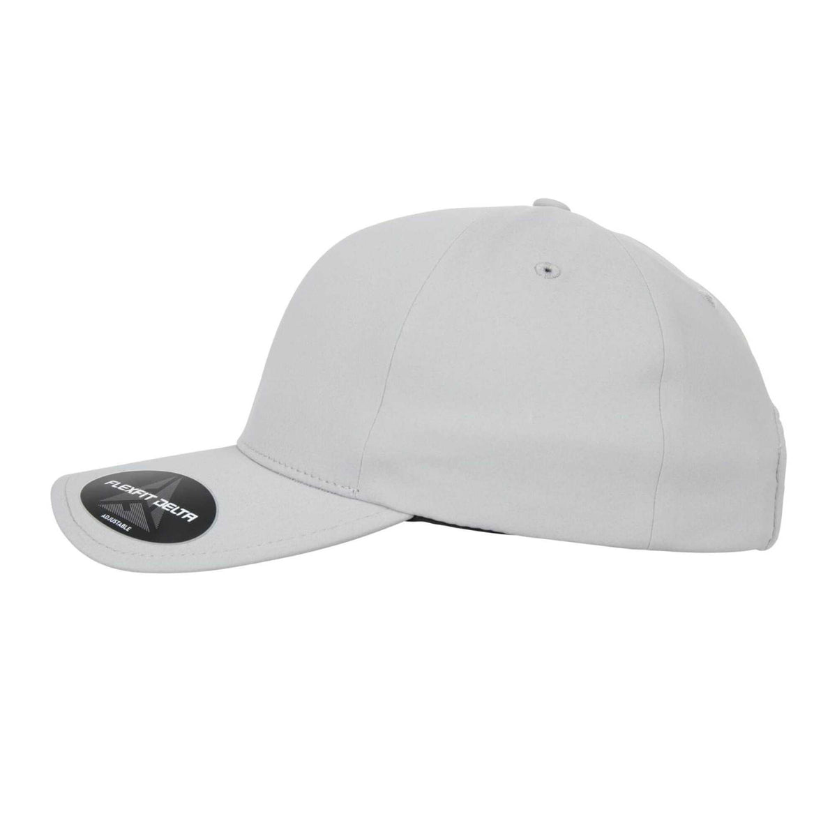Silver - Side - Flexfit Delta Adjustable Cap