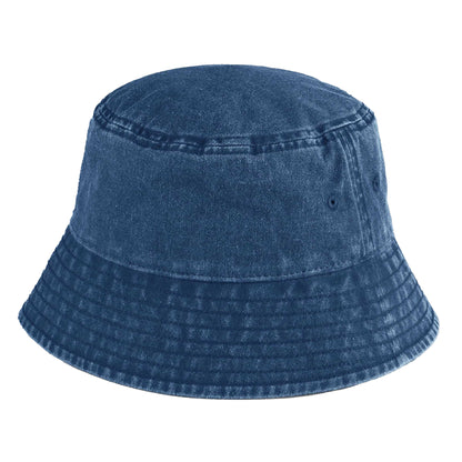 Vintage Denim - Front - Beechfield Unisex Adult Vintage Bucket Hat