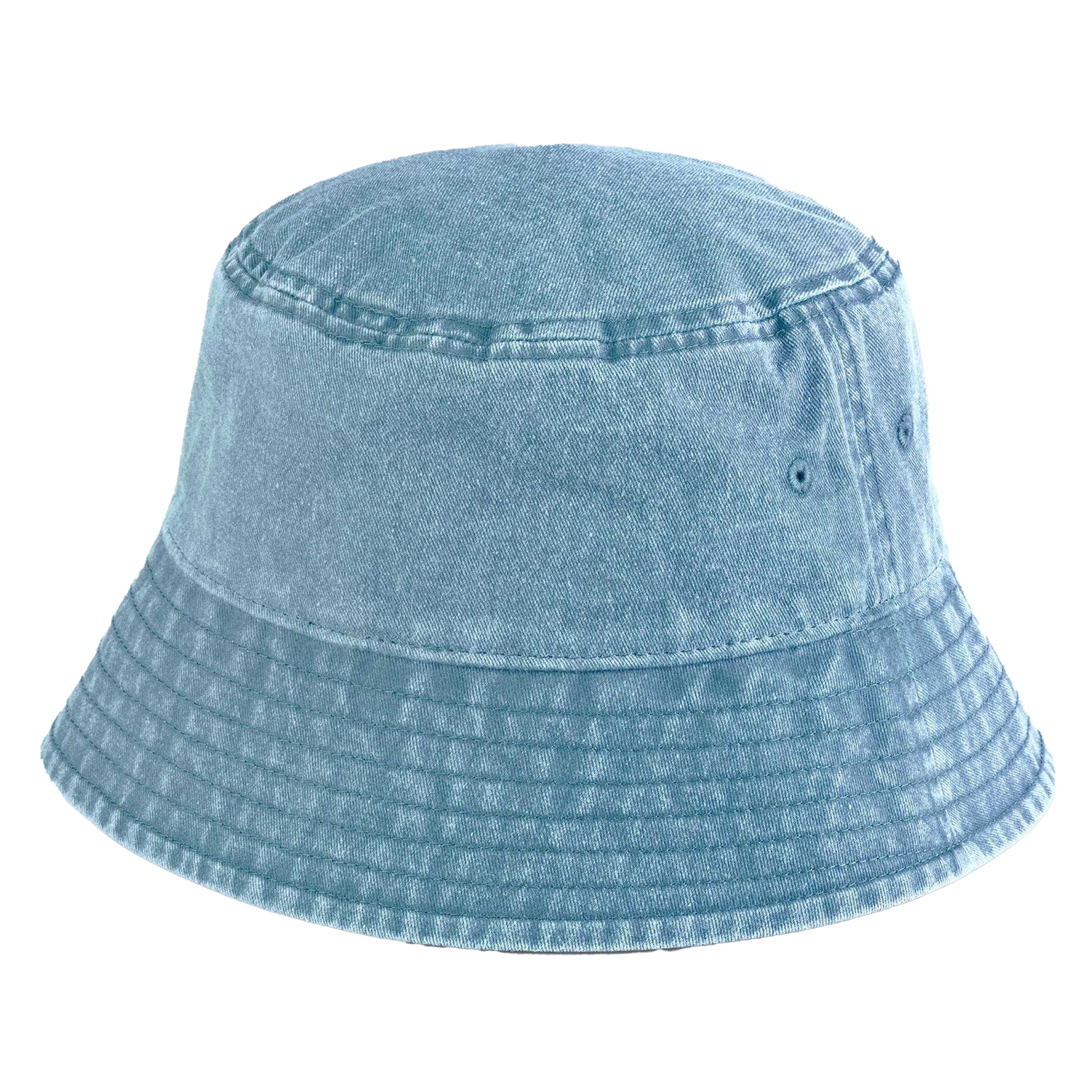 Vintage Light Denim - Front - Beechfield Unisex Adult Vintage Bucket Hat