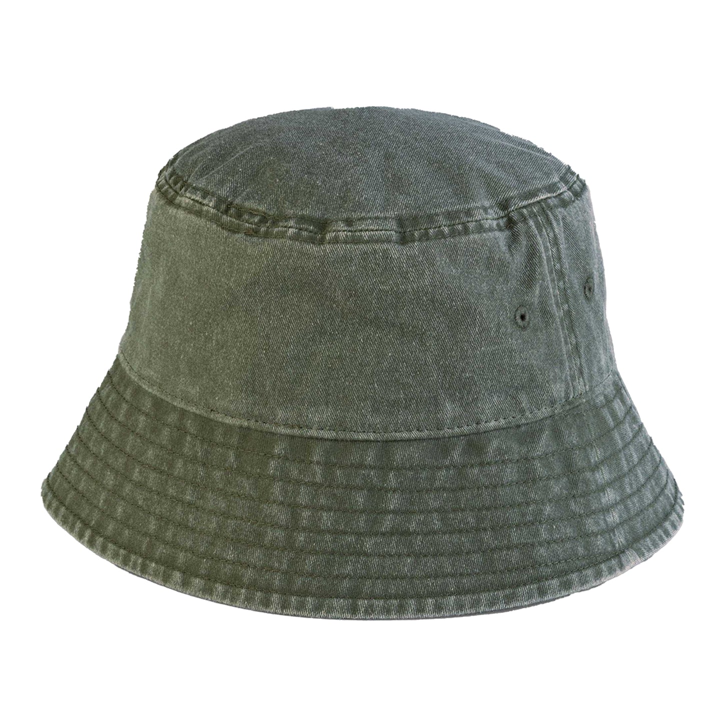 Vintage Olive - Front - Beechfield Unisex Adult Vintage Bucket Hat