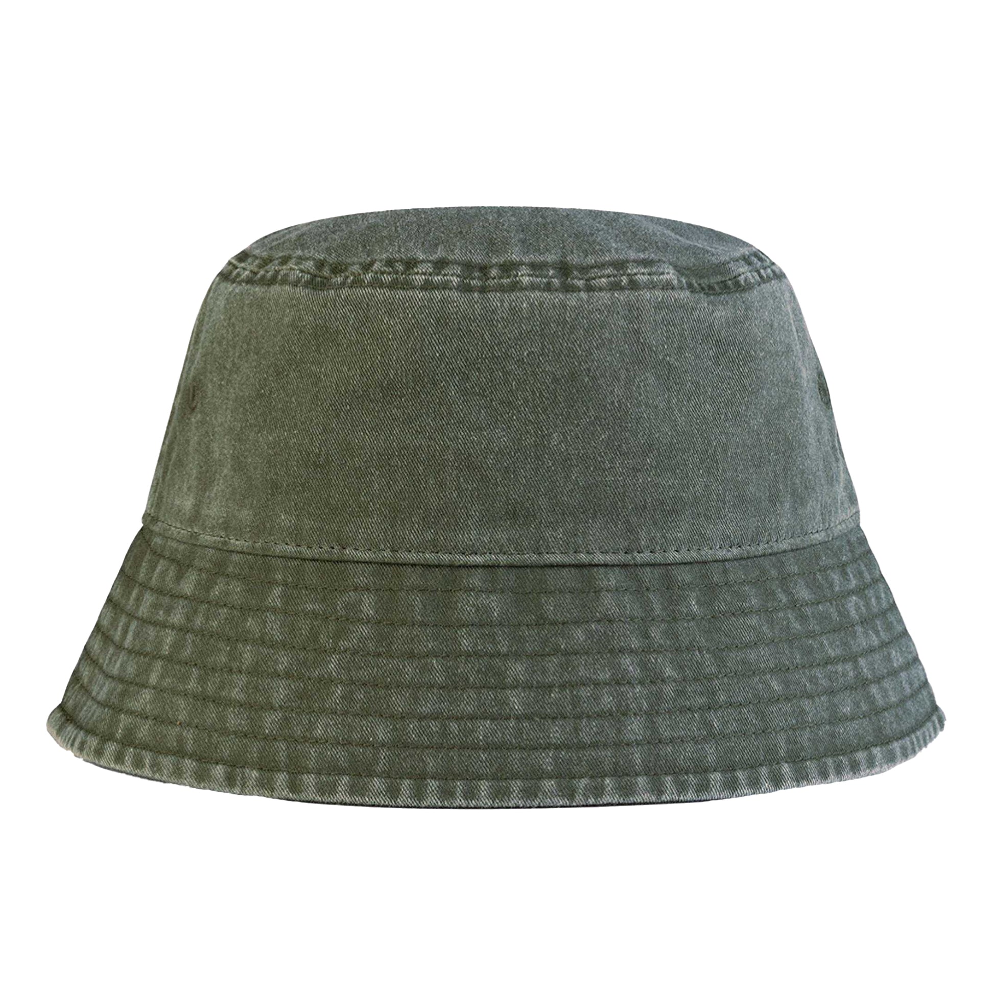 Vintage Olive - Back - Beechfield Unisex Adult Vintage Bucket Hat
