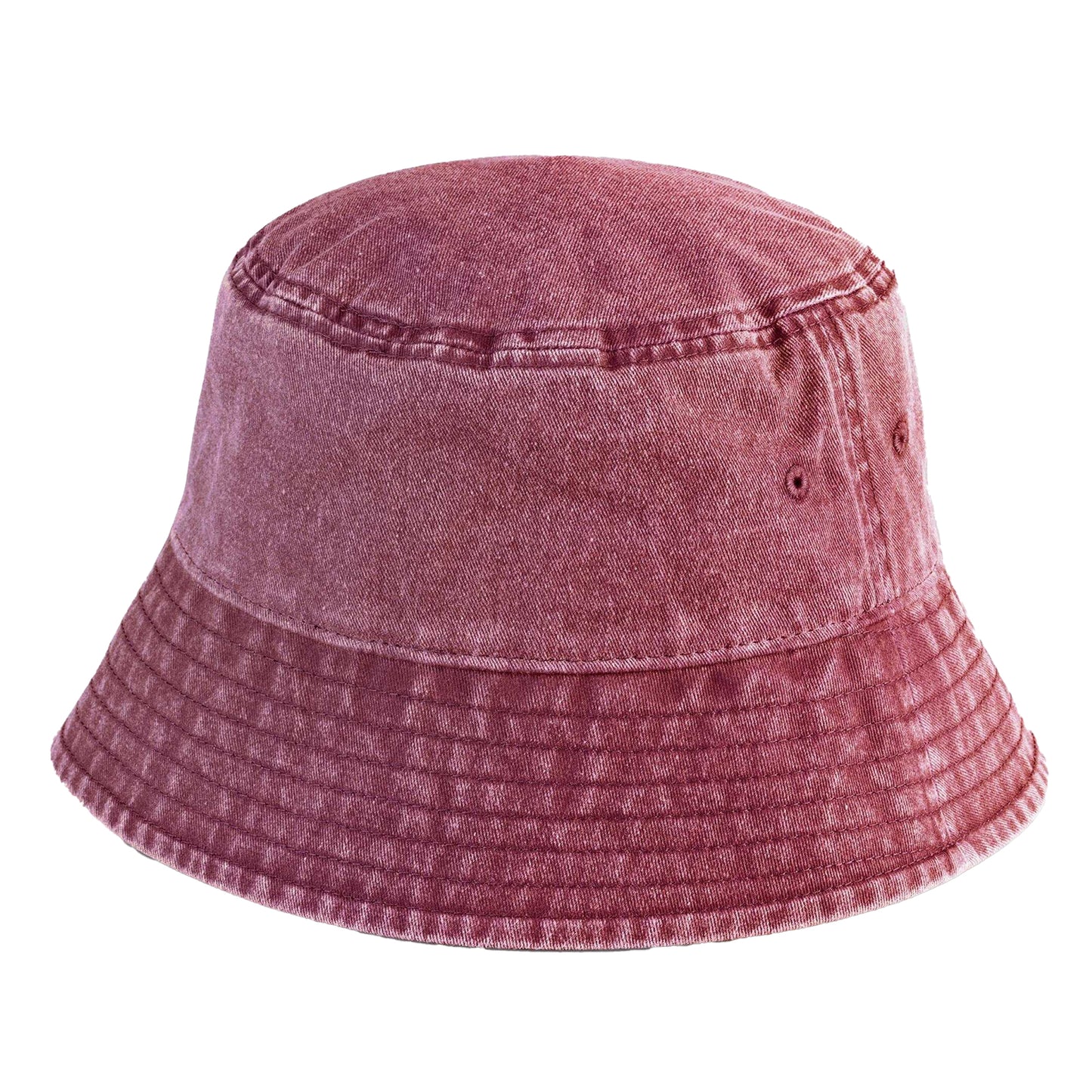 Vintage Red - Front - Beechfield Unisex Adult Vintage Bucket Hat
