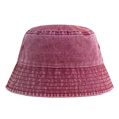 Vintage Red - Back - Beechfield Unisex Adult Vintage Bucket Hat