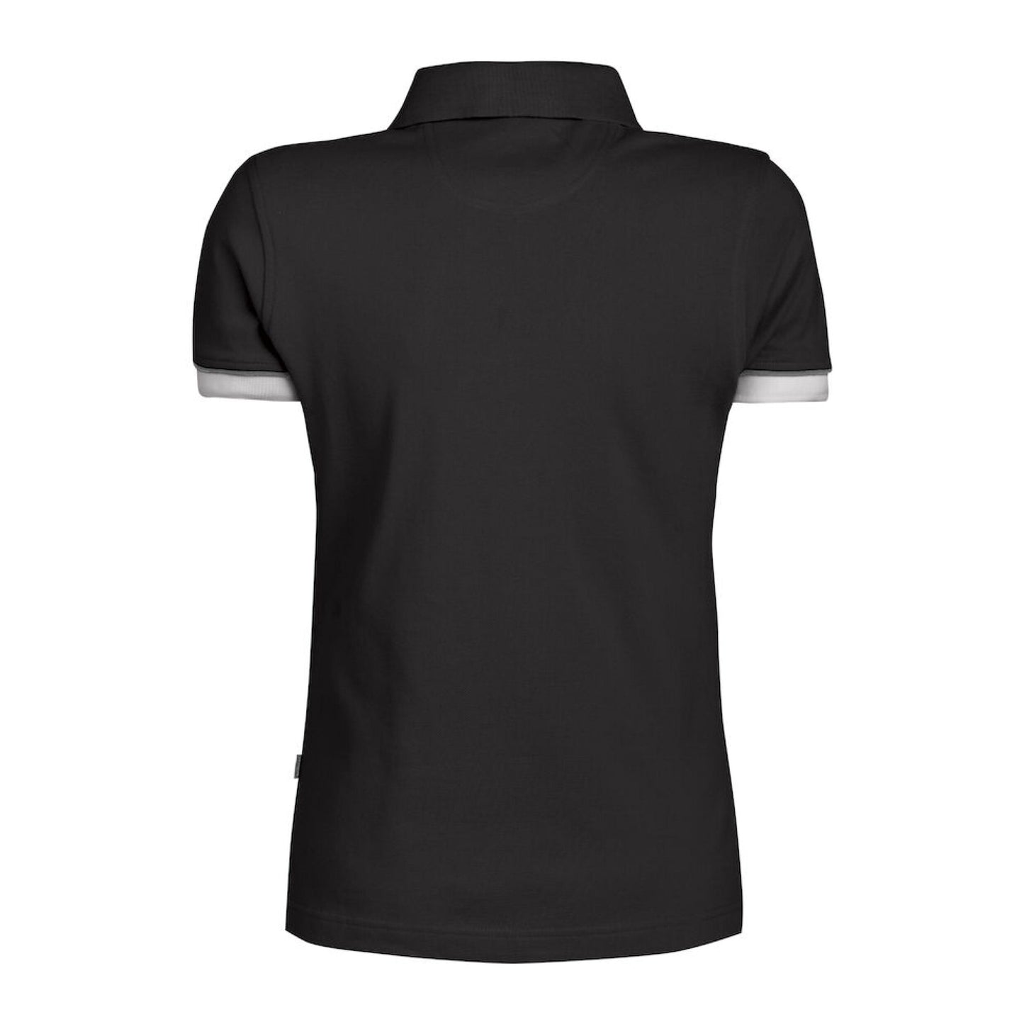 Black - Back - James Harvest Womens-Ladies Antreville Polo Shirt
