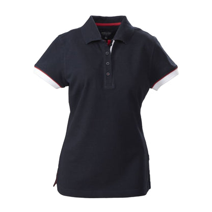 Navy - Front - James Harvest Womens-Ladies Antreville Polo Shirt