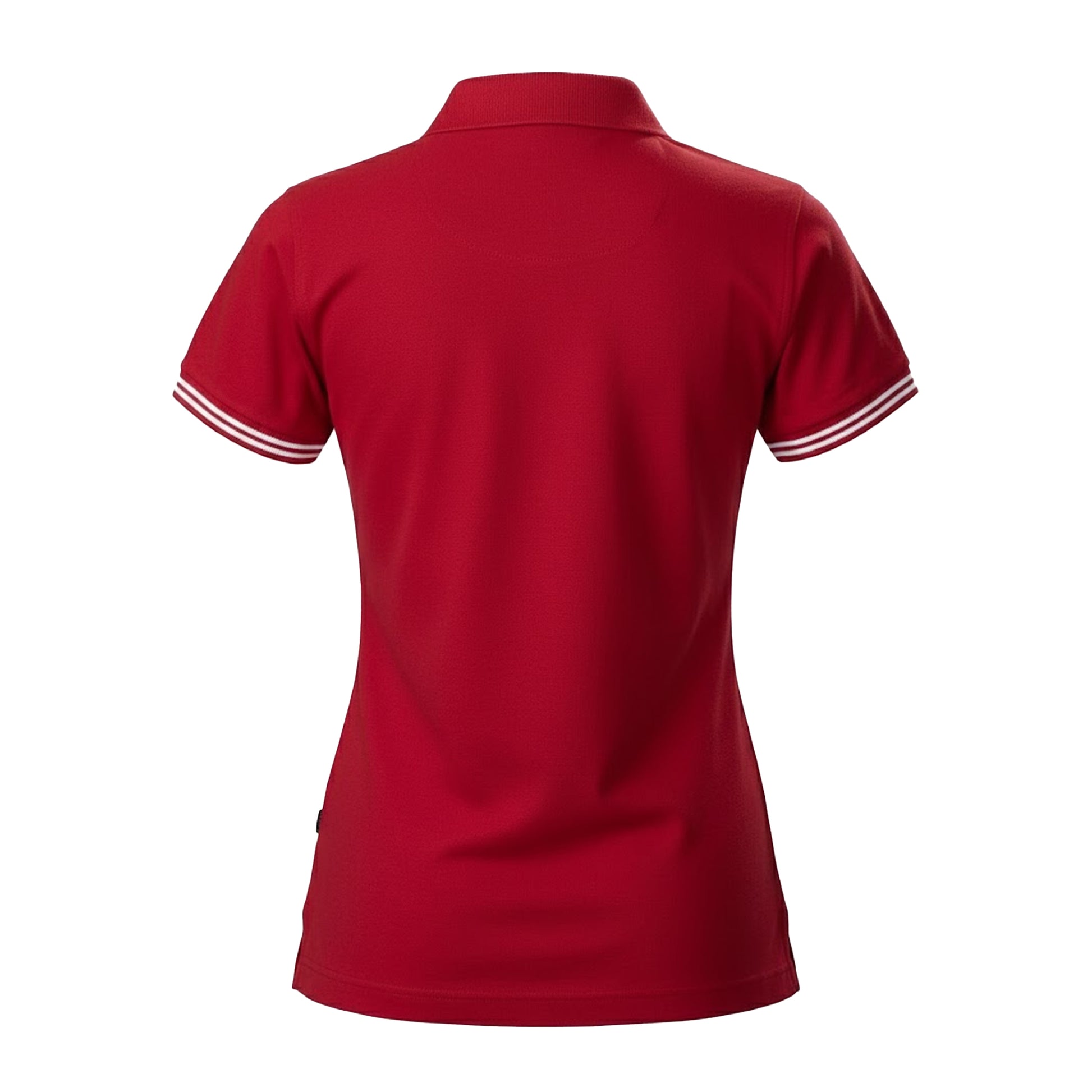 Red - Back - James Harvest Womens-Ladies Antreville Polo Shirt