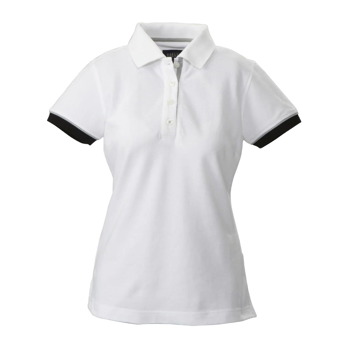 White - Front - James Harvest Womens-Ladies Antreville Polo Shirt