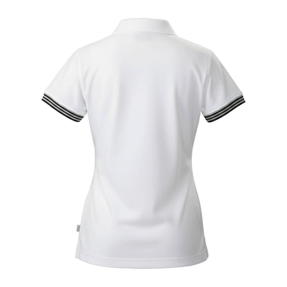 White - Back - James Harvest Womens-Ladies Antreville Polo Shirt