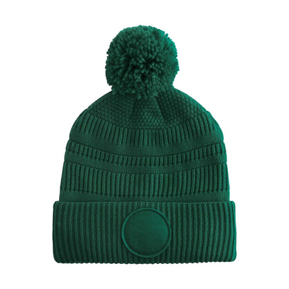 Bottle Green - Back - Beechfield Unisex Adult Fan Patch Beanie