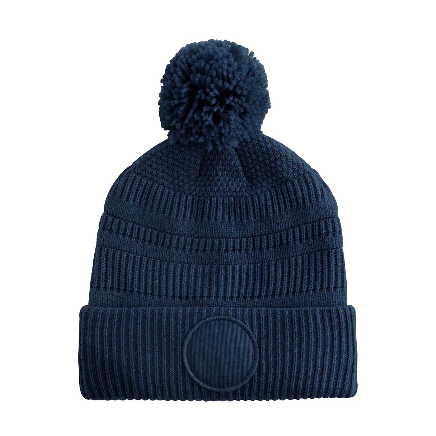 French Navy - Back - Beechfield Unisex Adult Fan Patch Beanie
