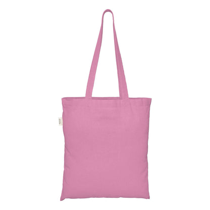 Pink - Front - EcoTote Recycled Cotton Tote Bag