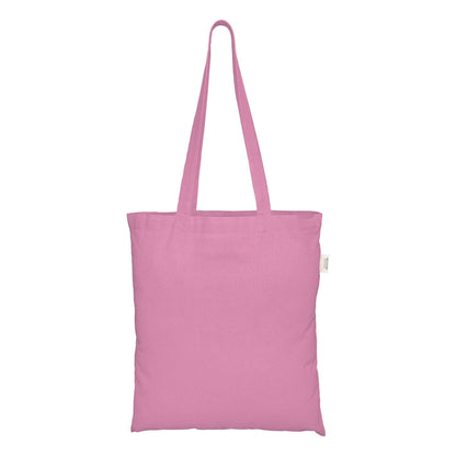 Pink - Back - EcoTote Recycled Cotton Tote Bag