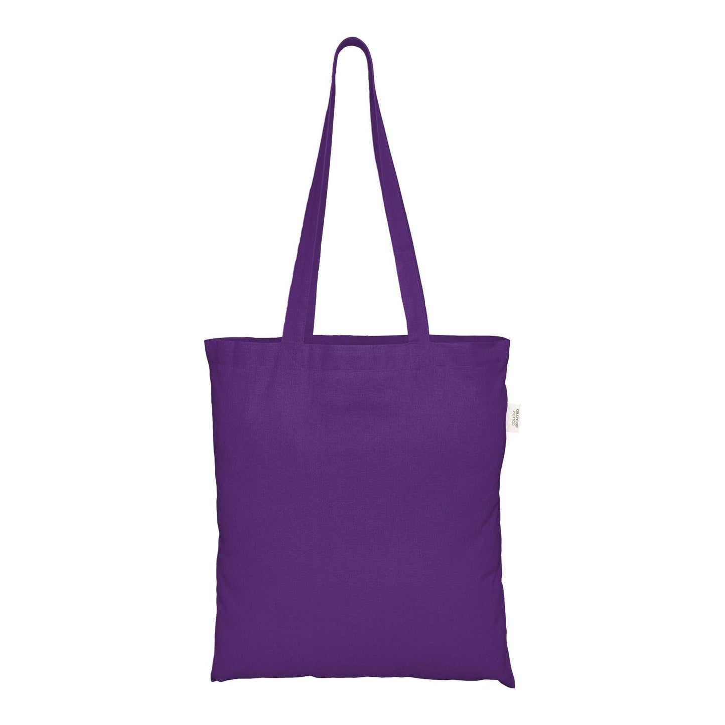 Purple - Back - EcoTote Recycled Cotton Tote Bag