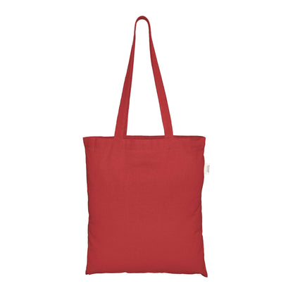 Red - Back - EcoTote Recycled Cotton Tote Bag