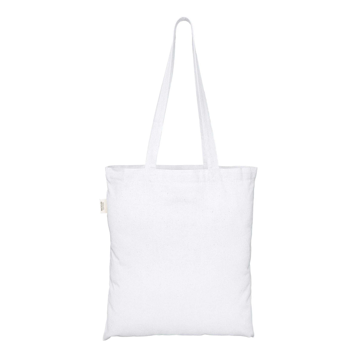 White - Front - EcoTote Recycled Cotton Tote Bag