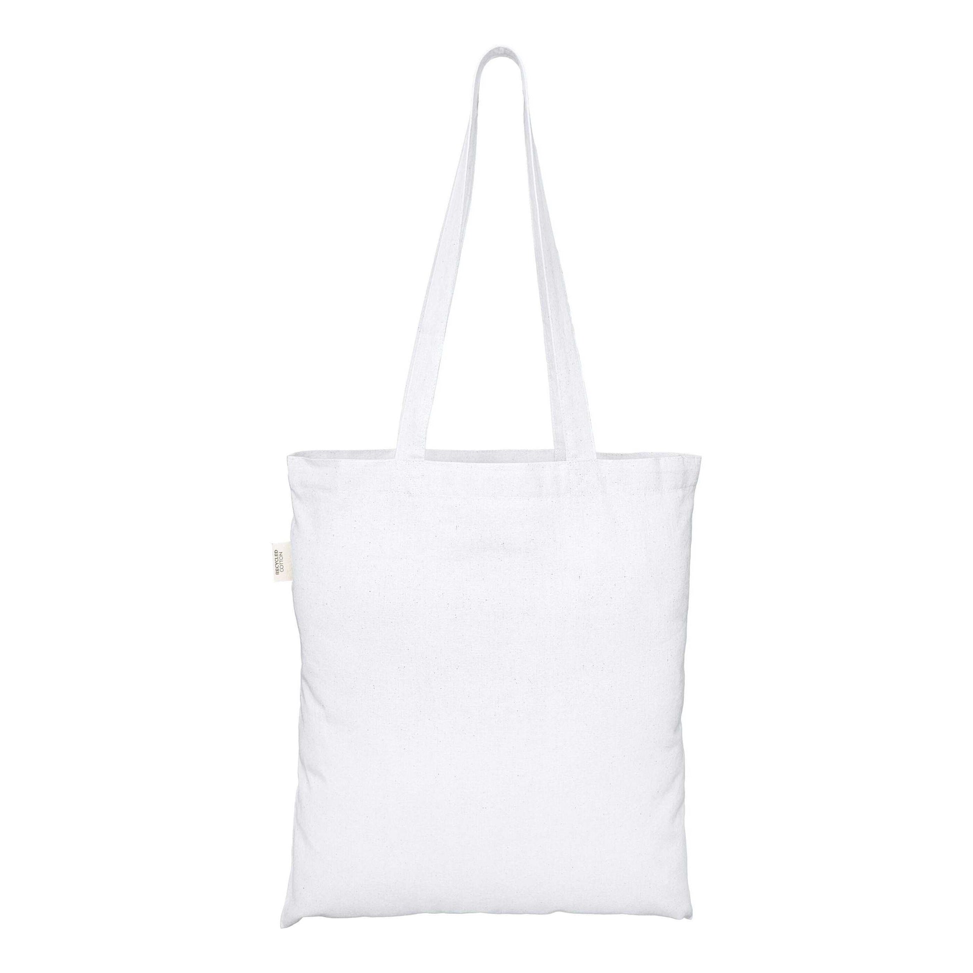White - Front - EcoTote Recycled Cotton Tote Bag