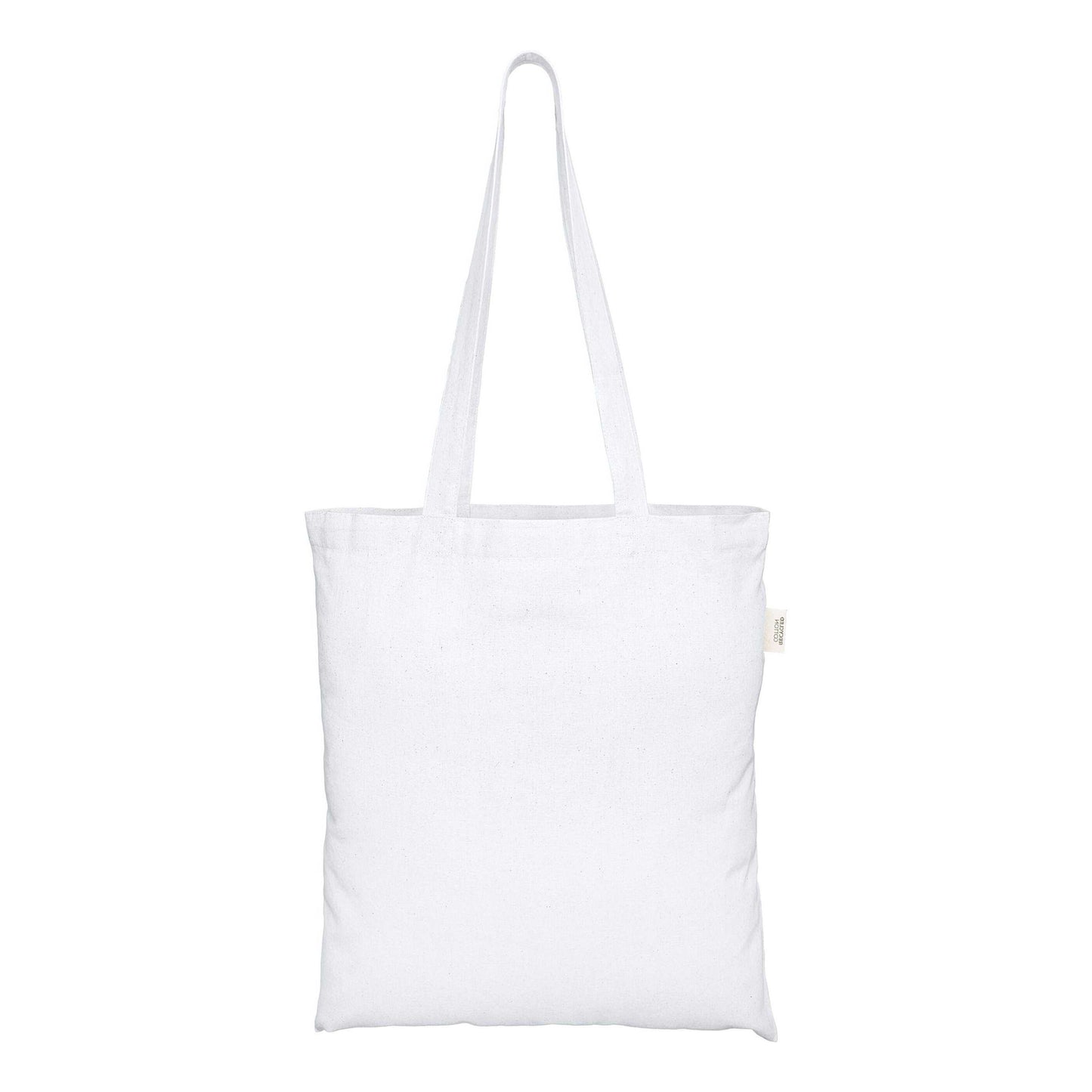 White - Back - EcoTote Recycled Cotton Tote Bag