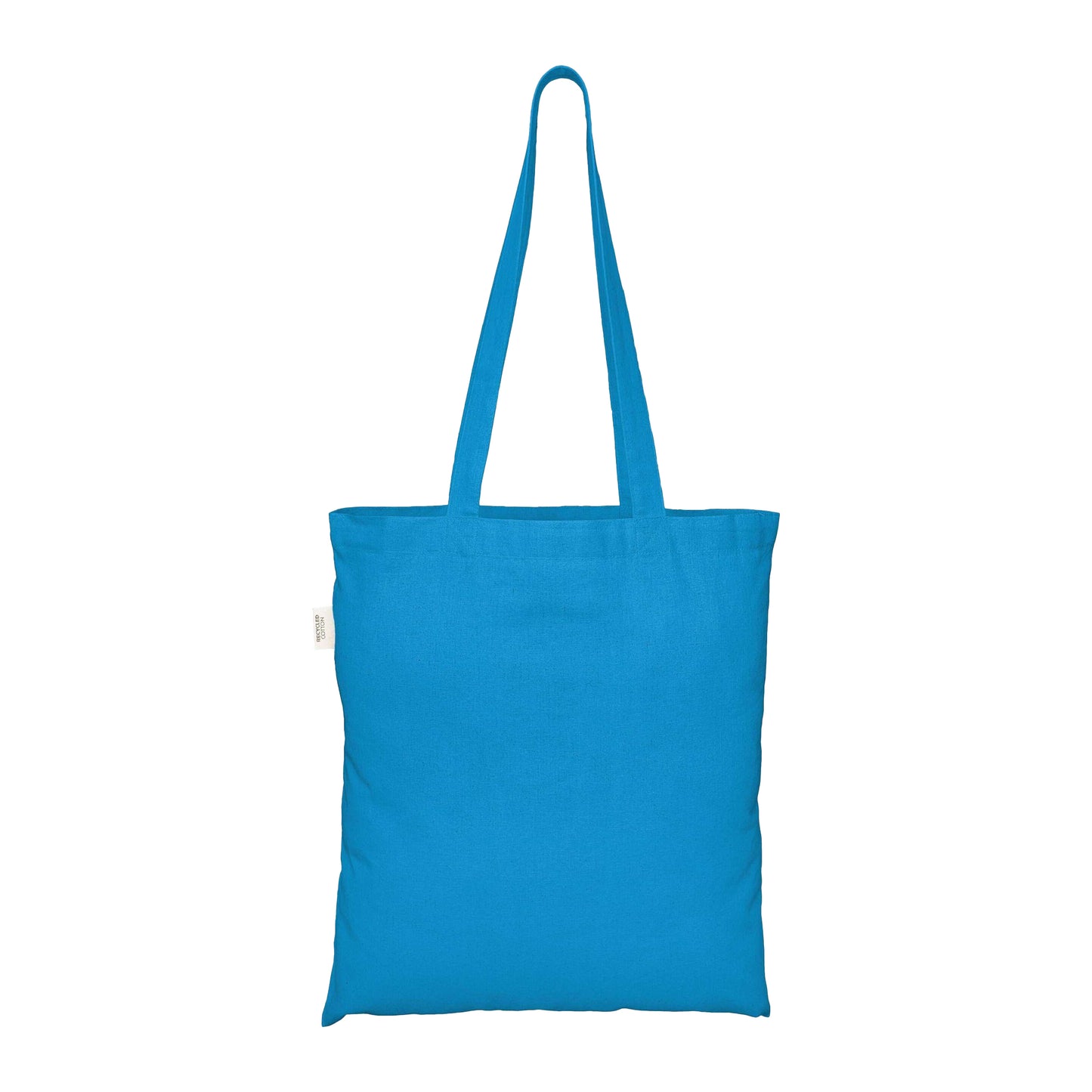 Light Blue - Front - EcoTote Recycled Cotton Tote Bag